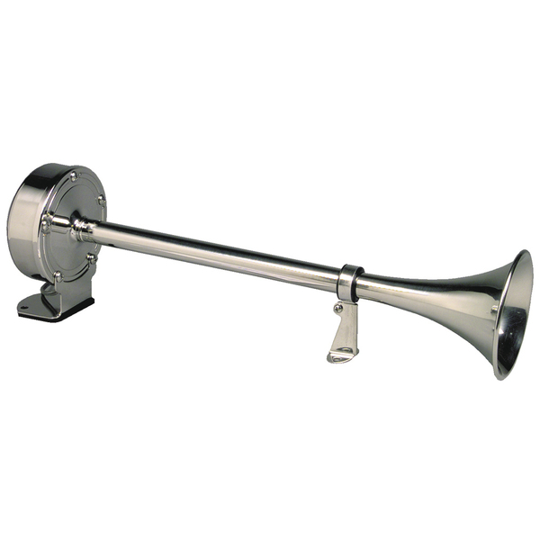 Schmitt & Ongaro Marine Ongaro Deluxe All-Stainless Single Trumpet Horn - 24V 12427